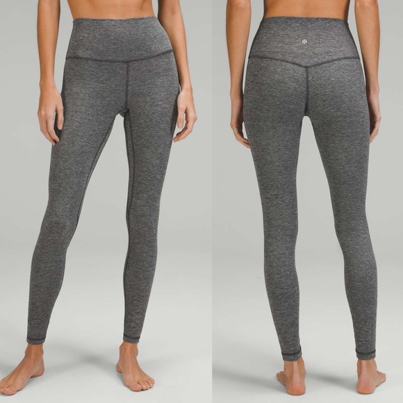 lululemon athletica Pants - lululemon Align High Rise Leggings Pant 28" Colour Heathered Graphite Grey 4